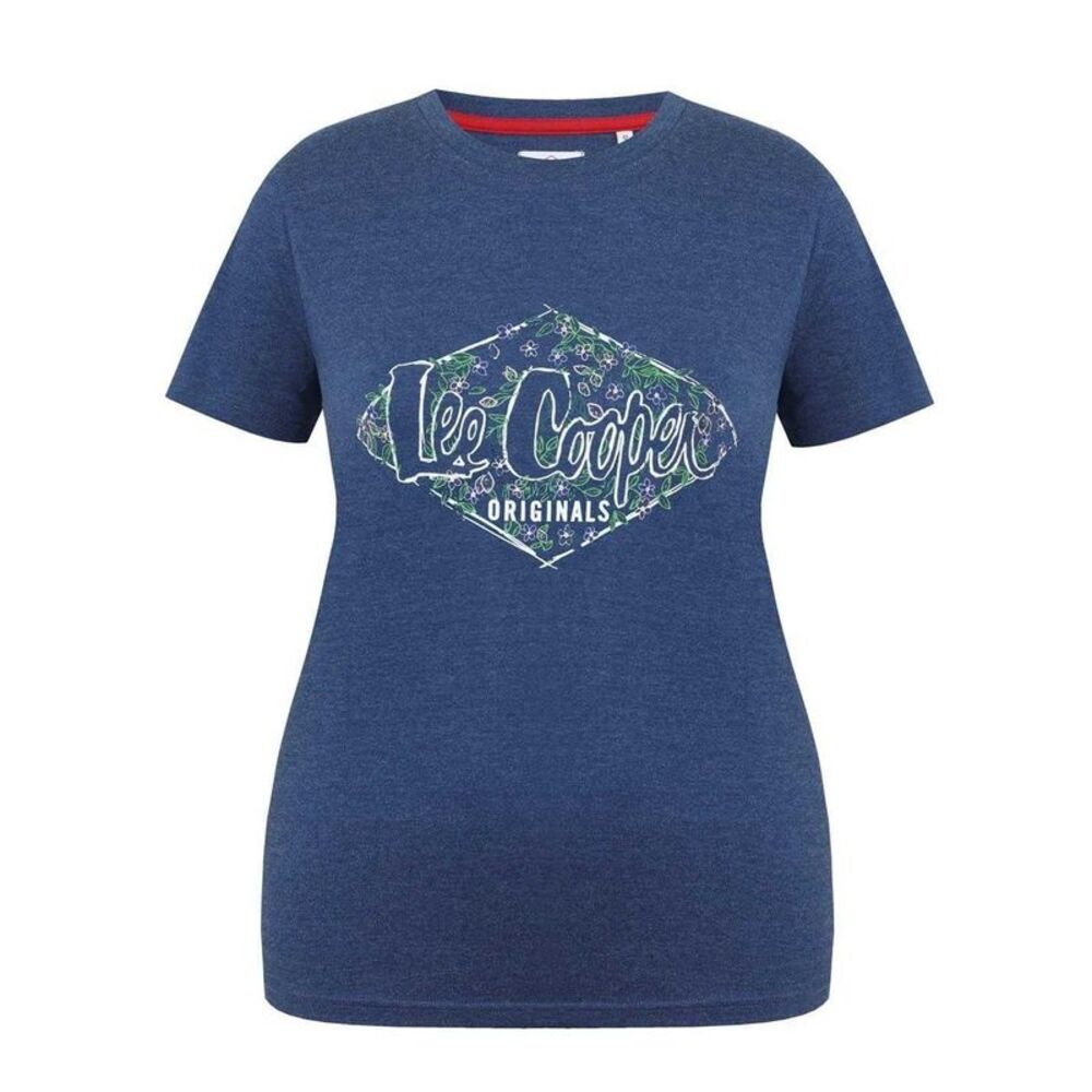 Lee Cooper Womens/Ladies Classic Flowers T-Shirt / Navy Marl